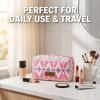 image:imageMontana West X Wrangler Travel Makeup Bag Portable Cosmetic Bag Makeup Pouch for Women Large Capacity Toiletry BagPink