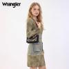 image:imageWrangler Flap Shoulder Bag for Women Vintage Floral Tooled Crossbody Purse with Chain StrapFloraljet Black