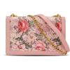image:imageWrangler Flap Shoulder Bag for Women Vintage Floral Tooled Crossbody Purse with Chain StrapFloralpink