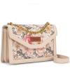 image:imageWrangler Flap Shoulder Bag for Women Vintage Floral Tooled Crossbody Purse with Chain StrapFloraltan