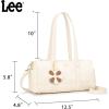 image:imageLee Shoulder Bag Leather Womens Crossbody Bag amp Handbags with Adjustable Strap Vintage Women Purses for Work Travel DailyBeige