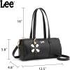 image:imageLee Shoulder Bag Leather Womens Crossbody Bag amp Handbags with Adjustable Strap Vintage Women Purses for Work Travel DailyBlack