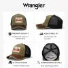 image:imageMontana West X Wrangler Mens Trucker Hat 2Piece Set Breathable Mesh Baseball Cap Structured 7Panel Adjustable Snapback HatBlackgreen