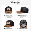 image:imageMontana West X Wrangler Mens Trucker Hat 2Piece Set Breathable Mesh Baseball Cap Structured 7Panel Adjustable Snapback HatBlacknavy