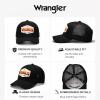 image:imageMontana West X Wrangler Mens Trucker Hat 2Piece Set Breathable Mesh Baseball Cap Structured 7Panel Adjustable Snapback HatBlackwhite