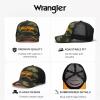 image:imageMontana West X Wrangler Mens Trucker Hat 2Piece Set Breathable Mesh Baseball Cap Structured 7Panel Adjustable Snapback HatGreen1black