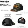 image:imageMontana West X Wrangler Mens Trucker Hat 2Piece Set Breathable Mesh Baseball Cap Structured 7Panel Adjustable Snapback HatGreen1black