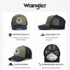 image:imageMontana West X Wrangler Mens Trucker Hat 2Piece Set Breathable Mesh Baseball Cap Structured 7Panel Adjustable Snapback HatGreenblack