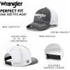 image:imageMontana West X Wrangler Mens Trucker Hat 2Piece Set Breathable Mesh Baseball Cap Structured 7Panel Adjustable Snapback HatGreywhite