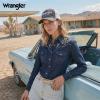 image:imageMontana West X Wrangler Mens Trucker Hat 2Piece Set Breathable Mesh Baseball Cap Structured 7Panel Adjustable Snapback HatGreywhite