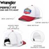 image:imageMontana West X Wrangler Mens Trucker Hat 2Piece Set Breathable Mesh Baseball Cap Structured 7Panel Adjustable Snapback HatWhiteblack
