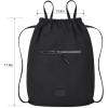 image:imageLee Drawstring Backpack Bag Lightweight Small Gym Swim Beach Bag Water Resistant Sports Sackpack for Men Women LEE48002DGYBlack