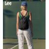 image:imageLee Drawstring Backpack Bag Lightweight Small Gym Swim Beach Bag Water Resistant Sports Sackpack for Men Women LEE48002DGYBlack