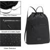image:imageLee Drawstring Backpack Bag Lightweight Small Gym Swim Beach Bag Water Resistant Sports Sackpack for Men Women LEE48002DGYBlack
