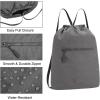 image:imageLee Drawstring Backpack Bag Lightweight Small Gym Swim Beach Bag Water Resistant Sports Sackpack for Men Women LEE48002DGYDark Gray