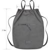 image:imageLee Drawstring Backpack Bag Lightweight Small Gym Swim Beach Bag Water Resistant Sports Sackpack for Men Women LEE48002DGYDark Gray