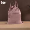 image:imageLee Drawstring Backpack Bag Lightweight Small Gym Swim Beach Bag Water Resistant Sports Sackpack for Men Women LEE48002DGYDark Pink
