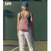 image:imageLee Drawstring Backpack Bag Lightweight Small Gym Swim Beach Bag Water Resistant Sports Sackpack for Men Women LEE48002DGYDark Pink