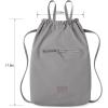 image:imageLee Drawstring Backpack Bag Lightweight Small Gym Swim Beach Bag Water Resistant Sports Sackpack for Men Women LEE48002DGYGray