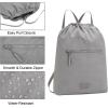 image:imageLee Drawstring Backpack Bag Lightweight Small Gym Swim Beach Bag Water Resistant Sports Sackpack for Men Women LEE48002DGYGray