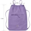 image:imageLee Drawstring Backpack Bag Lightweight Small Gym Swim Beach Bag Water Resistant Sports Sackpack for Men Women LEE48002DGYPurple