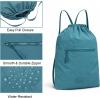 image:imageLee Drawstring Backpack Bag Lightweight Small Gym Swim Beach Bag Water Resistant Sports Sackpack for Men Women LEE48002DGYTurquoise