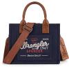 image:imageMontana West Wrangler Tote Bag for Women Retro Canvas Top Handle Purses and HandbagsBlue Depths
