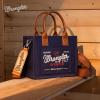 image:imageMontana West Wrangler Tote Bag for Women Retro Canvas Top Handle Purses and HandbagsBlue Depths