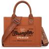 image:imageMontana West Wrangler Tote Bag for Women Retro Canvas Top Handle Purses and HandbagsBrown