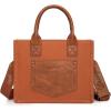 image:imageMontana West Wrangler Tote Bag for Women Retro Canvas Top Handle Purses and HandbagsBrown