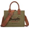 image:imageMontana West Wrangler Tote Bag for Women Retro Canvas Top Handle Purses and HandbagsGreen