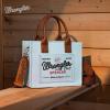 image:imageMontana West Wrangler Tote Bag for Women Retro Canvas Top Handle Purses and HandbagsLight Blue