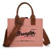 image:imageMontana West Wrangler Tote Bag for Women Retro Canvas Top Handle Purses and HandbagsPink