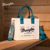 image:imageMontana West Wrangler Tote Bag for Women Retro Canvas Top Handle Purses and HandbagsTurquoise