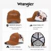 image:imageMontana West X Wrangler Baseball Cap 2Piece Set Structured Breathable Trucker Hat with 7Panel AdjustableBrown and White