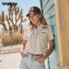 image:imageMontana West X Wrangler Baseball Cap 2Piece Set Structured Breathable Trucker Hat with 7Panel AdjustableCoffee and White