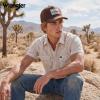 image:imageMontana West X Wrangler Baseball Cap 2Piece Set Structured Breathable Trucker Hat with 7Panel AdjustableCoffee and White