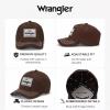 image:imageMontana West X Wrangler Baseball Cap 2Piece Set Structured Breathable Trucker Hat with 7Panel AdjustableCoffee and White