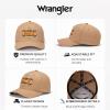 image:imageMontana West X Wrangler Baseball Cap 2Piece Set Structured Breathable Trucker Hat with 7Panel AdjustableKhaki and Black