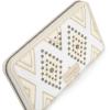 image:imageMontana West X Wrangler Western Wristlet Wallet for Women Aztec Studded Wallet Large Capacity Clutch Wallets with ID WindowDenim Beige