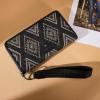 image:imageMontana West X Wrangler Western Wristlet Wallet for Women Aztec Studded Wallet Large Capacity Clutch Wallets with ID WindowDenim Black