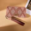 image:imageMontana West X Wrangler Western Wristlet Wallet for Women Aztec Studded Wallet Large Capacity Clutch Wallets with ID WindowDenim Pink