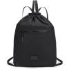 image:imageLee Drawstring Backpack Bag Lightweight Small Gym Swim Beach Bag Water Resistant Sports Sackpack for Men Women LEE48002DGYBlack