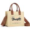 image:imageMontana West Wrangler Tote Bag for Women Retro Canvas Top Handle Purses and HandbagsTan
