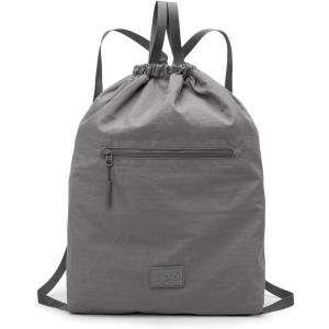image:imageLee Drawstring Backpack Bag Lightweight Small Gym Swim Beach Bag Water Resistant Sports Sackpack for Men Women LEE48002DGYDark Gray