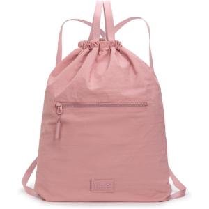 image:imageLee Drawstring Backpack Bag Lightweight Small Gym Swim Beach Bag Water Resistant Sports Sackpack for Men Women LEE48002DGYPink
