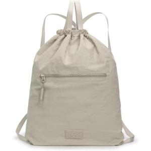 image:imageLee Drawstring Backpack Bag Lightweight Small Gym Swim Beach Bag Water Resistant Sports Sackpack for Men Women LEE48002DGYTan