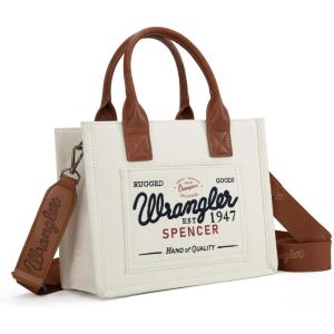 image:imageMontana West Wrangler Tote Bag for Women Retro Canvas Top Handle Purses and HandbagsBeige