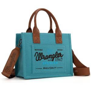 image:imageMontana West Wrangler Tote Bag for Women Retro Canvas Top Handle Purses and HandbagsJean
