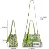 image:imageWrangler Floral Whisper Satchel Bags for Women Vintage Embroidered Purse with Shoulder StrapGreen